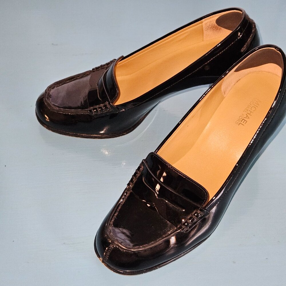 Michael Kors Black Penny Loafer Pumps - Picture 2 of 4